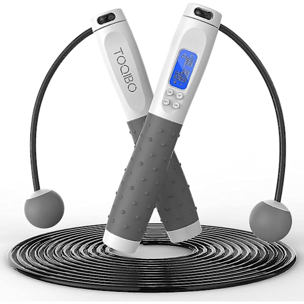 Justerbar Digital Trådløs Hoppetov Med Kalorie Tæller Kompatibel Med Træning Og Kropsbygning Velegnet Kompatibel Med Fitness/vægttab, Træningscenter