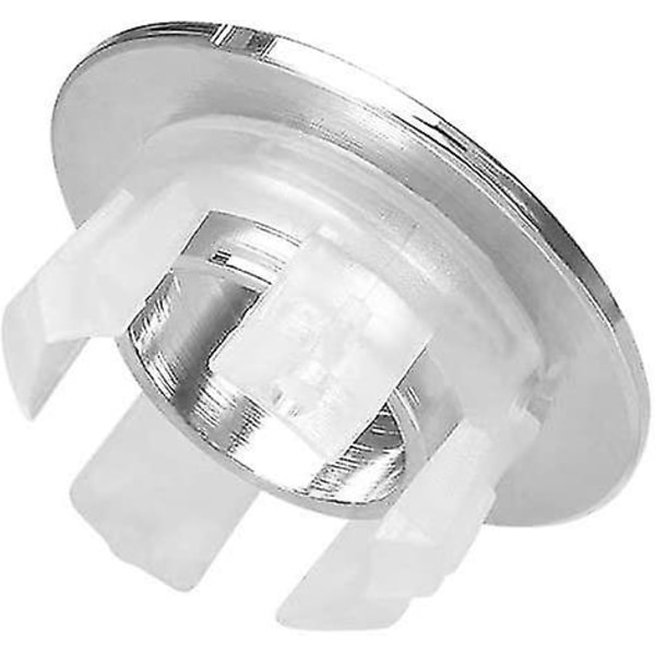 Diskho Överflödesskydd Kök Badrum Diskho Överflödesring Handfat Trim Silver Sliver