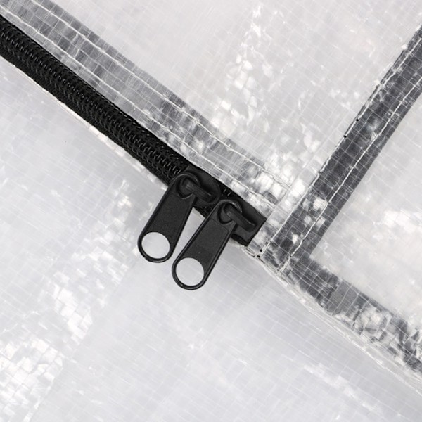 4 stk. gjennomsiktige oppbevaringsposer, glidelås, robust håndtak, isolerer mot støv og fuktighet, stor XXL flyttepose 65x65cm, oppbevaringspose for