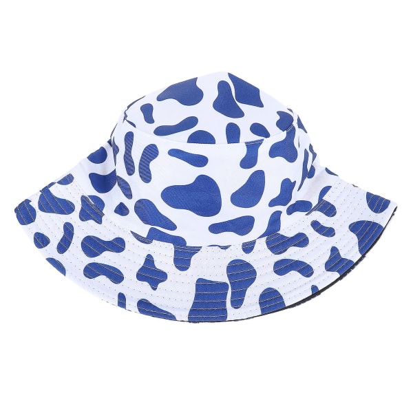 Utendørs bøttehatt Sommerstrandhatt Casual Fiskehatt Strandfisker Solhatt Blå 17X17X14.5CM Blue 17X17X14.5CM