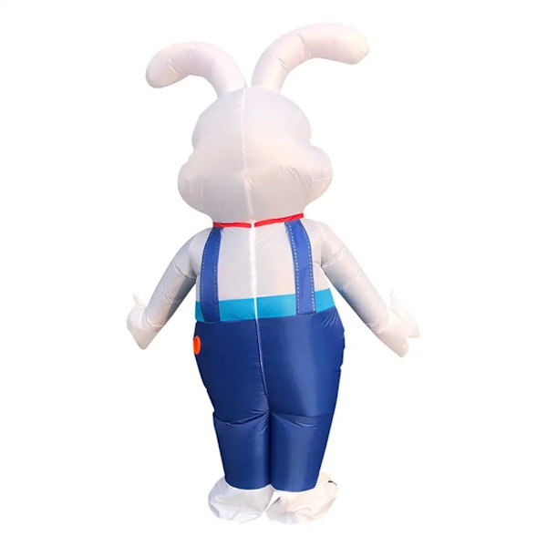 Uppblåsbar Påskkanin Kostym Uppblåsbar Kostym för Evenemang Cosplay Vuxen Present Vit
