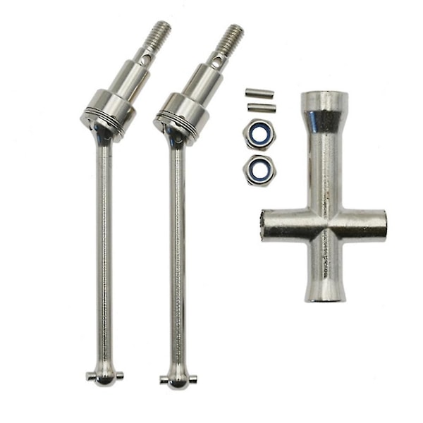Metalinen etuakselin vetoakseli CVD-yhteensopiva Scy 16101 16102 16103 16201 Pro 1/16 Brushless RC-autojen päivitysosiin ja tarvikkeisiin