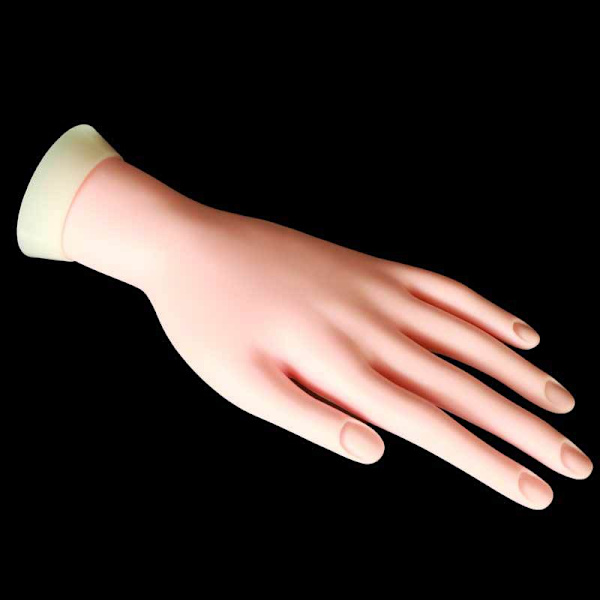 2-pack träningshand, nagelträningshand, falsk hand för nagelövning, flexibel rörlig falsk hand manikyrövning också