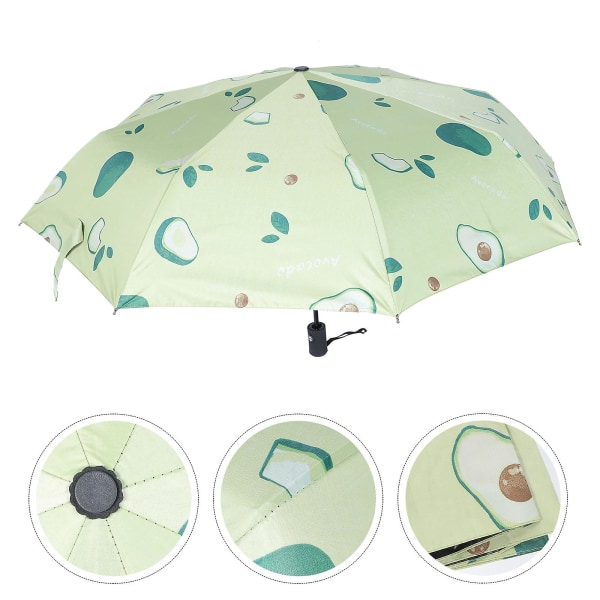 Helautomatiskt paraply regnsol paraply hopfällbart paraply Uv-skydd paraply Grön96x56cm Green 96x56cm