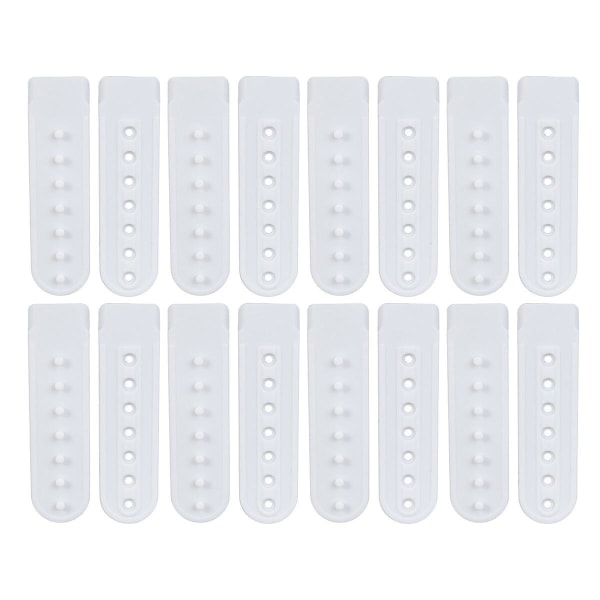 100 st Plast enkelradsspännen Hattskydd Justerbara spännen gör det själv-fästen (vit)Vit White