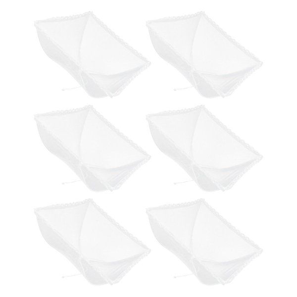 6 st Matnät för Mat, Camping, Matnät, Matält, Matplåtöverdrag, Picknick 6pcs 43X20cm