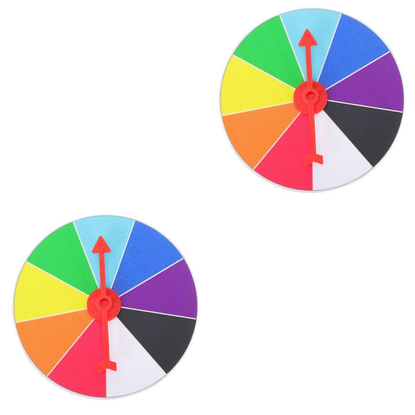 5 kpl Palkintokiekko Ripustuspiirustuspyörä Opetustoiminta Pyörivä Pelirekvisiitta 2 kpl 10x10cm 2 pcs 10x10cm