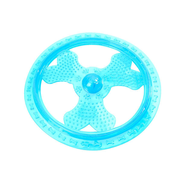 LED Flygande Frisbee Hundträningsskivor Valp Flygande Frisbee Husdjur Flygande Frisbees Träning Luminous Flygande Tallrik Blue 22X22cm