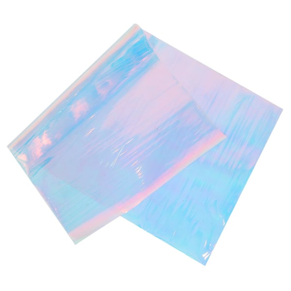 Glitterpapir Klar Gavepapir Transparent Iridescent PVC-ark Holografisk PVC-ark Cellofan transparent 95X50cm