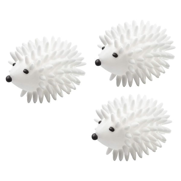 3 kpl Hedgehog-kuivauspalloja, uudelleenkäytettävät kuivauspallot kuivauskoneeseen Antistaattiset pehmeät pyykinpesupallot