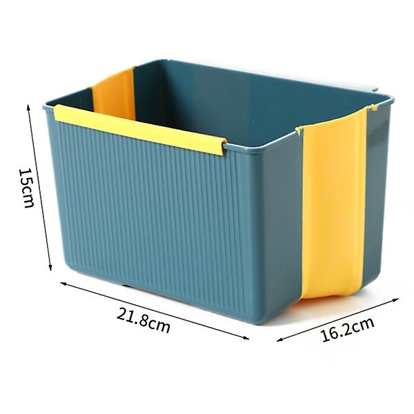 Hengende søppelbøtte, avfallsbøtte, skrivebordsgjenvinning, søppelbøtte, beholdere, blå, 21,8 x 16,2 x 15 cm Blue 21.8X16.2X15CM