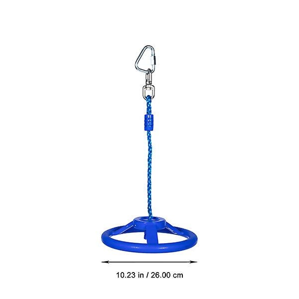 Børne Løftering Indendørs Gymnastikring Sjov Rat Sving For Børn Plastik Fitness Ring Blå 26x26cm Blue 26x26cm