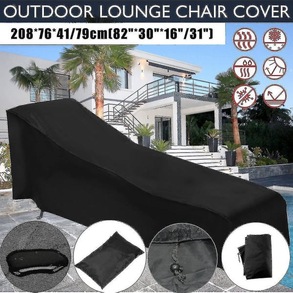 Protective Cover For Deck Chair, Sun Lounger, Garden Lounger, Waterproof