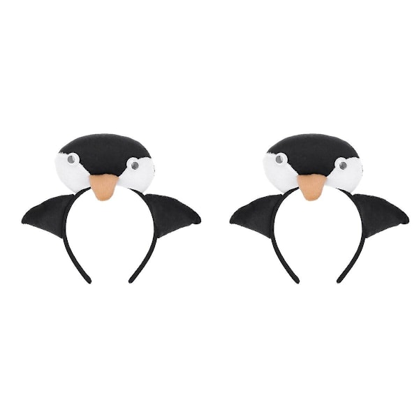 3 kpl Pingviini Pääpanta Ihastuttava Pingviini Hiuspannan Pääasu Hiusten Asuste Halloween Juhlatarvike Keltainen 2pcs