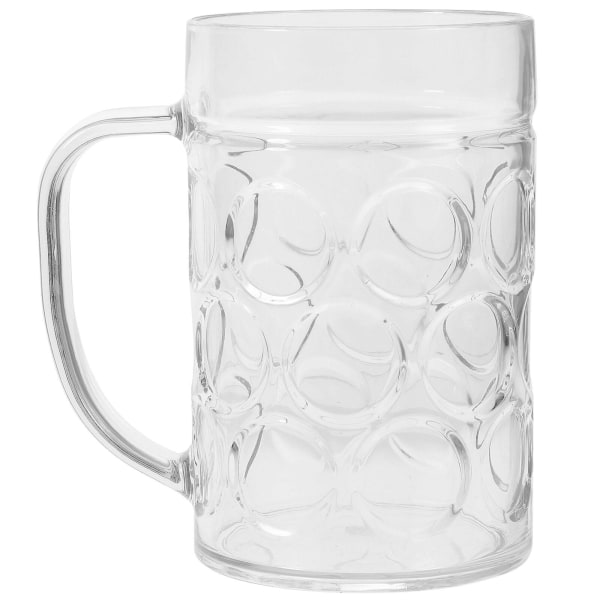 530ml Plast Klar Vannkrus Ølkopp Hjem Bar Fest Drikkkopp Med Håndtak Transparent 06530ml Transparent 06 530ml