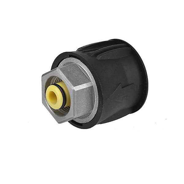 Højtryksrenser Hurtigkobling Rørkobling Union Slangeadapter Konnektor Adapter (1 stk, Sort)