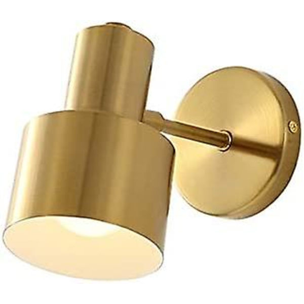LED Vegglampe Justerbar Retning Speil Bad Gull Lys Trappe Lys Soverom Jern Vegglampe