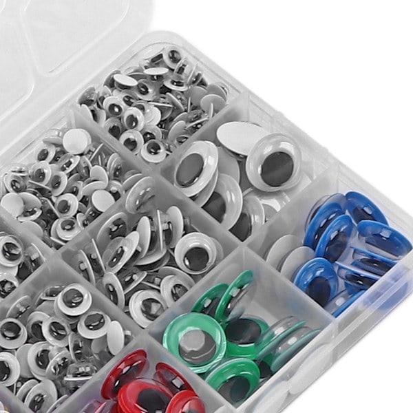 Plastögonleksaker Bekväm Användning Olika Val Obegränsad Fantasi DIY Leksaksmaterial för Manuella Scrapbooks