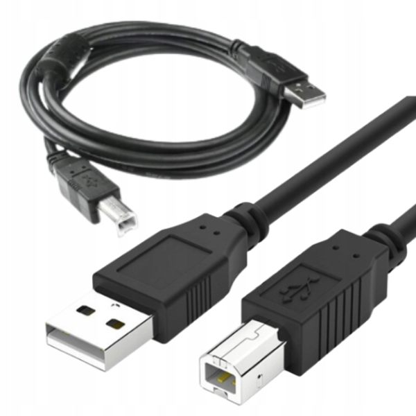 USB-kabel för skrivare 1,5 meter Skrivar kabel 2.0 Svart A/B Ren koppar Kvadratisk port Skrivardatakabel