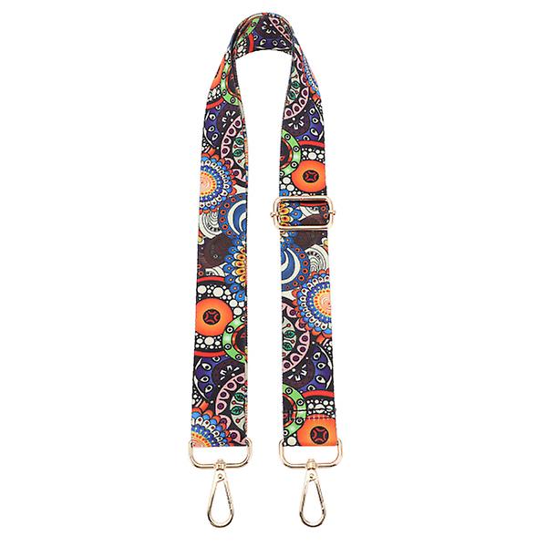 Retro Blomstermønster Banjo Rem Holdbar Banjo Skulderrem Gave Banjo Bælte Assorteret Farve 2140x3.8 Assorted Color 2 140x3.8cm