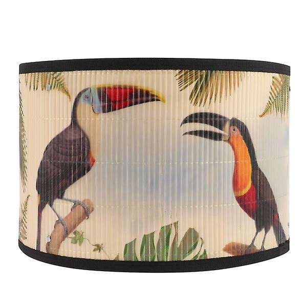 Japansk Tilbehør Cylinder Lys Skærm Gulvlampe Udskiftningsskærme Belysningsarmaturer Dæk Tabl Khaki 30X30CM