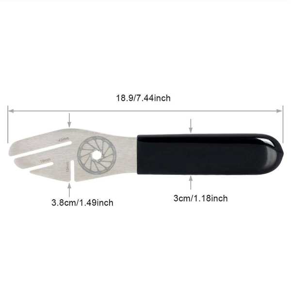 Cykel Skivbroms Rotor Riktning Justeringsgaffel Nyckel Cykel Glapp Reparationsverktyg Utplattning Korrigering Justering Cykling Mtb Cykel Rostfritt Stål Nyckel