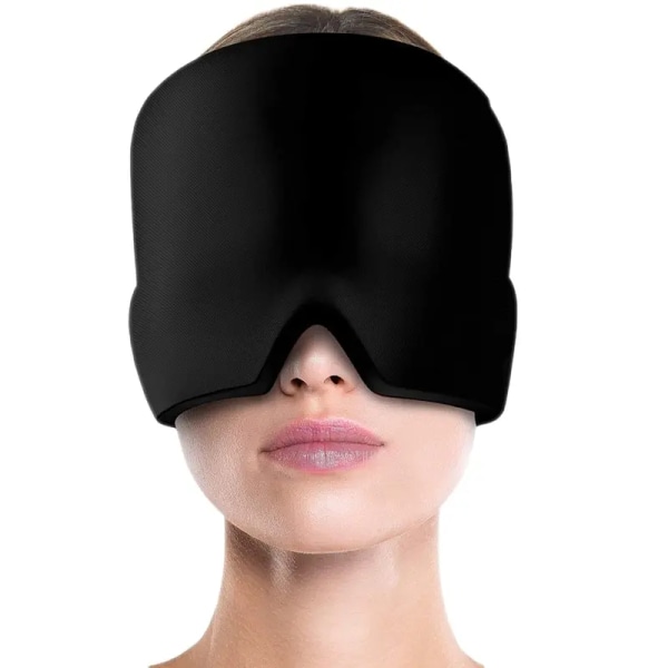 Højt & Koldt Terapi Hovedpine Relief Hat, Køligt Is Hoved Wrap Ispak Maske, Kold Kompres Hovedpine Relief Produkter Recovery Enhed f