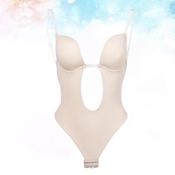 Kvinders Rygløse Korset Usynlig Shapewear Praktisk Slankende Shaper BH Korset Hudfarve Størrelse XlCom Complexion L