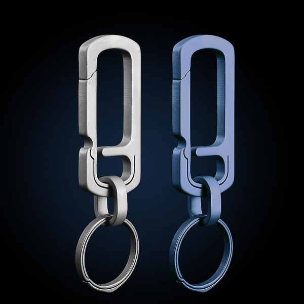 Titanium Nyckelring Med Flasköppnare Midjehängande Spänne Edc Utomhus Ryggsäckstillbehör (1st, Grå)