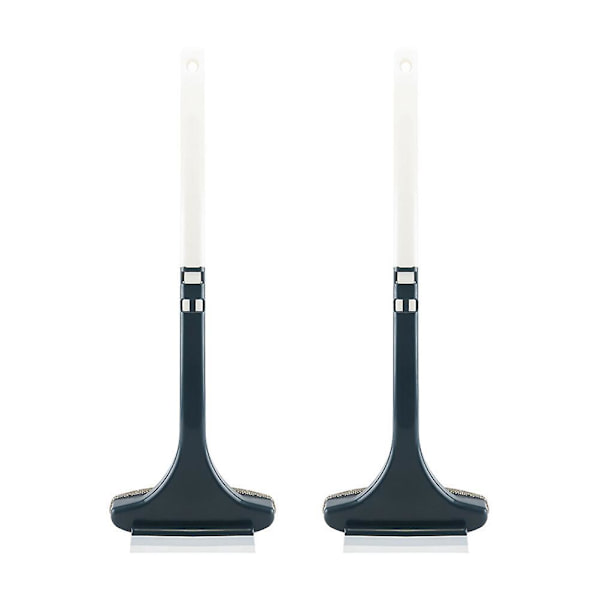 2 stk Rengjøringskrubber Mini Vindusvasker Multifunksjonell Rengjøringsbørste Vindusbørste Hvit 46x16cm White 46x16cm