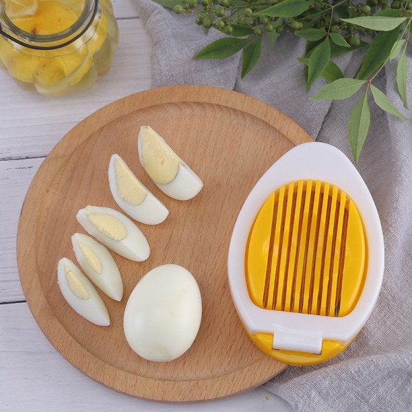 Eggy Egg Cutter, Multifunksjonell Håndholdt Eggkutter i Rustfritt Stål, Løse Egg-Petal-Distributør