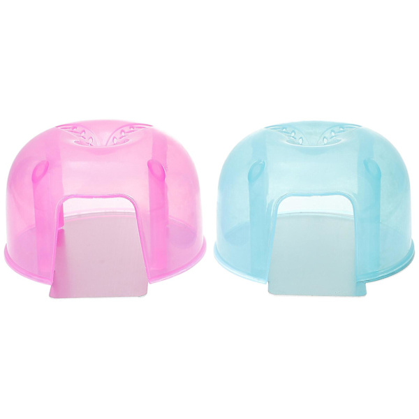2 stk Hamster Hus Sommer Køling Mini Hytte Kæledyr Cool Plastik Lille Hus Til Killing Kanin Hamster Chi