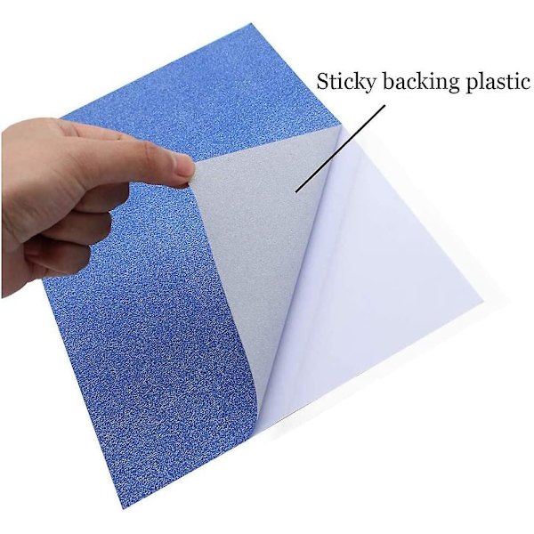 Glitterpapper, 30 Glittriga Dekaler, Perfekt för Barnens DIY Presentförpackningar, Födelsedagsfestdekorationer, Scrapbooking, Papper för Hantverk, 10 Färger