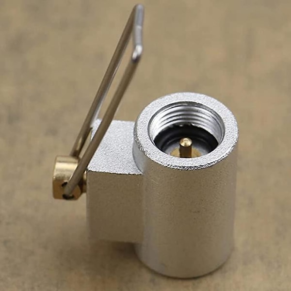 Camping Gas Tank Adapter Gas Cylinder Påfyllningsadapter Propan Tank Adapter Utomhus För Camping Gasapparater Grå
