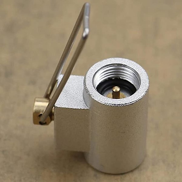 Camping Gas Tank Adapter Gas Cylinder Refill Adapter Propan Tank Adapter Udendørs Til Camping Gasapparater Grå.