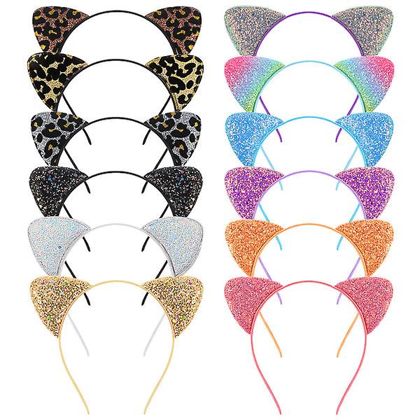 Hair Accessories Prom Cat Ears Headband Girls Glitter Christmas Hair Accessories Glitter Ear Headban