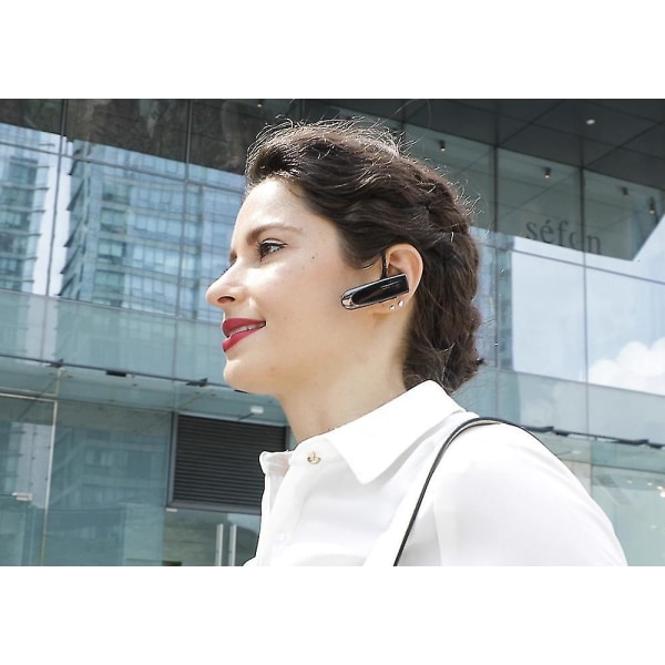 Bluetooth-hodetelefon V5.0 Håndfri Bluetooth-ørepropp med 24 timers samtaletid Svart Black
