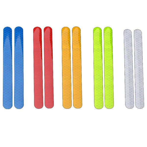 5 Paria Autotarraa Koristeluun Auton Takapenkkipysäköintipeilin Tarra Heijastava Auton Tarra Sekalaiset Värit 16X1.5cm Assorted Color 16X1.5cm