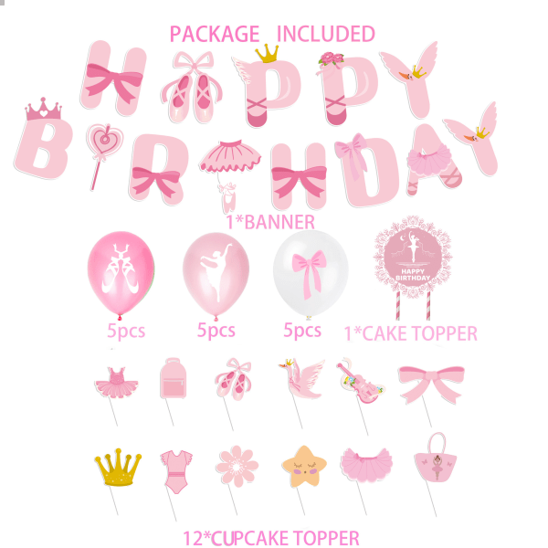 Födelsedagsdekoration för flickor, folieballong på födelsedagen, ballong/regnbåge/stjärna, dekorationssats för födelsedagsfestbakgrund