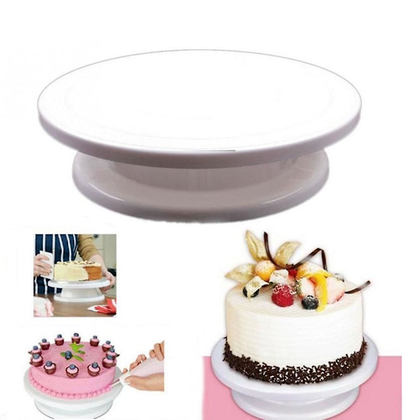 Bryllupskake Stativ Rund Kakebase Hvit White