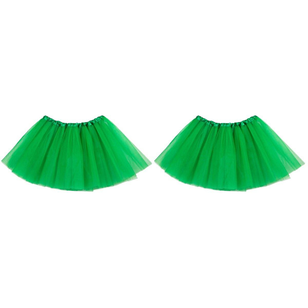 6 stk Tutu-skjørt 3 lag Ballet Klesoppkledning Barn Tutu-skjørt For Jenter Fest Kostyme Gave (grønn)4 4 pcs 2pcs