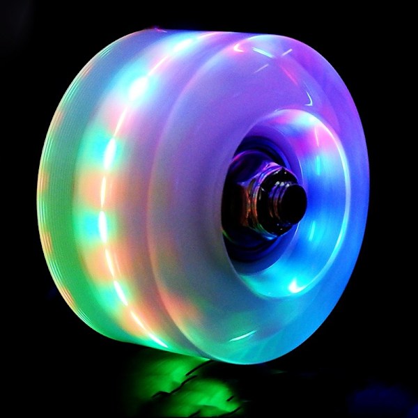 8 st Luminous Rullskridsko Hjul Utomhus Ljusa Upp Rullskridsko Hjul med Kullager Quad för Dubbelradsskridsko och Skateboard