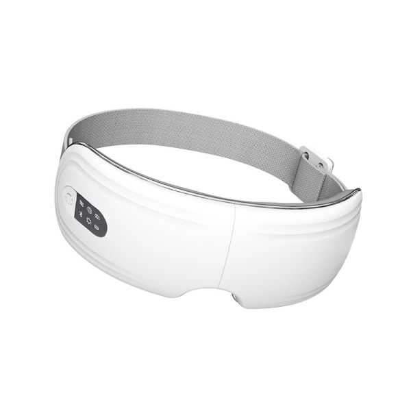 Ögonmassageapparat för migrän, med värmekompression Vibration Bluetooth -musik, laddningsbar, 4 massagelägen för att slappna av Ögonbelastning Mörka ringar Ögonpåsar D