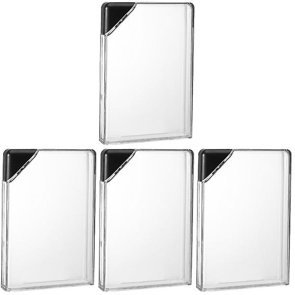4 stk. 450ml Transparent Kreativ Flade Vandflaske Bærbar Rejsekogler 4stk 4pcs