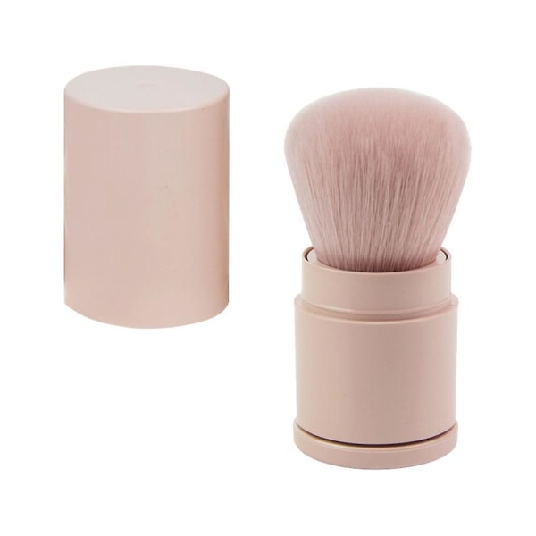 Fluffig lös sättning Powder Brush Makeup Blush Brush For Blending Foundation Pink6,5x3,5cm Pink 6.5x3.5cm