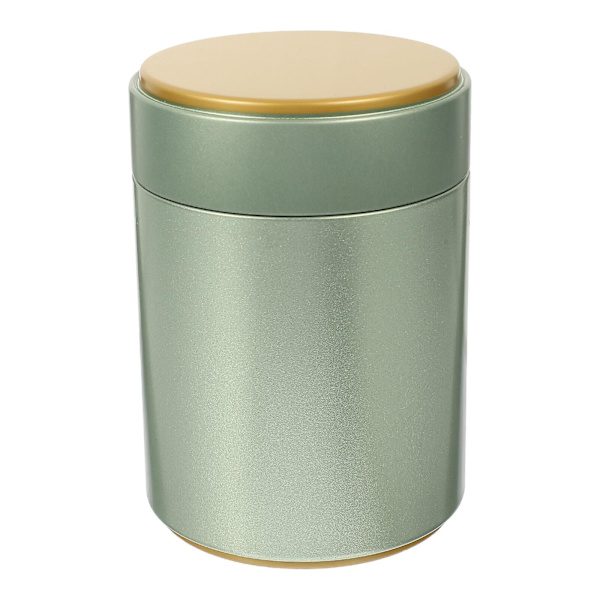 Dekorativ te-blad forseglet krukke blikk teboks Fuktighetsbestandig tebeholder Lys grønn 8,5X8,5X Light Green 8.5X8.5X12CM