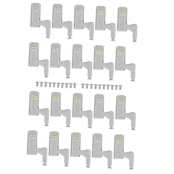 20 kpl 0,25 W Universaali Led-kaapin alle valo, Lämmin valkoinen