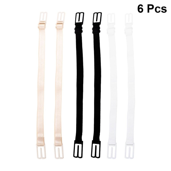 6 Pcs Clear Bra Strap Slip-resistant Belts Hide Bra Straps Invisible Strap Bra Double-shoulder Bra S