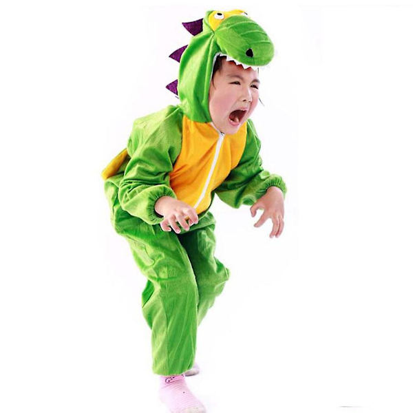 Lasten Piirretty Dinosaurusten Puku Esitysnaamiaiset Cosplay Eläinpuku Vaatteet Koko LGreenL Green L