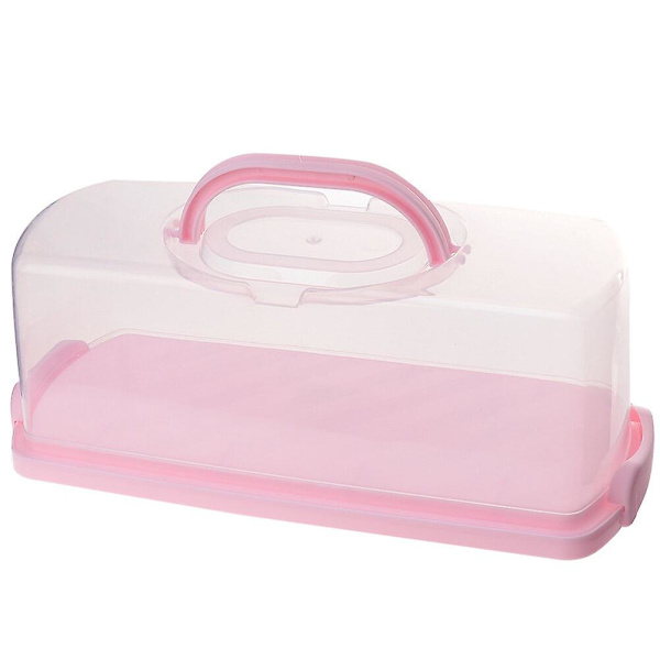 Kakun Kuljetuslaatikko Läpinäkyvä Jälkiruokakuljetuslaatikko Käsikäyttöinen Kakkulaatikko Monikäyttöinen Kakun Pakkauslaatikko 36X15.7X13.5CM 36X15.7X13.5CM